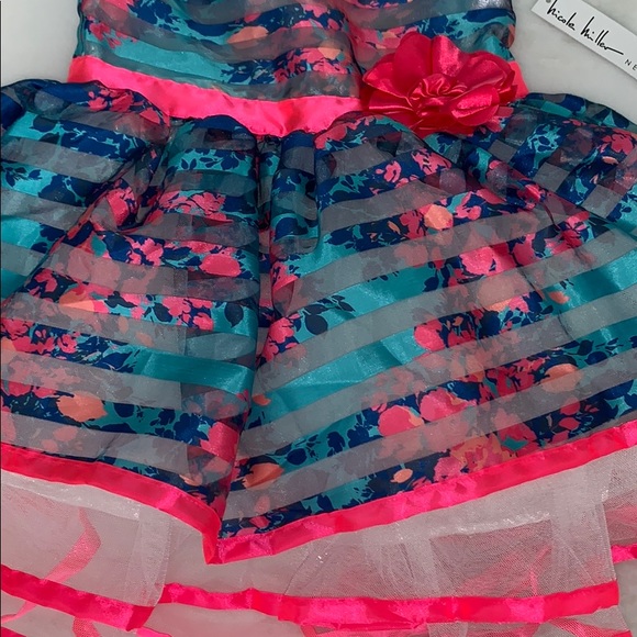 NWT Nicole Miller girls party dress - Picture 2 of 4